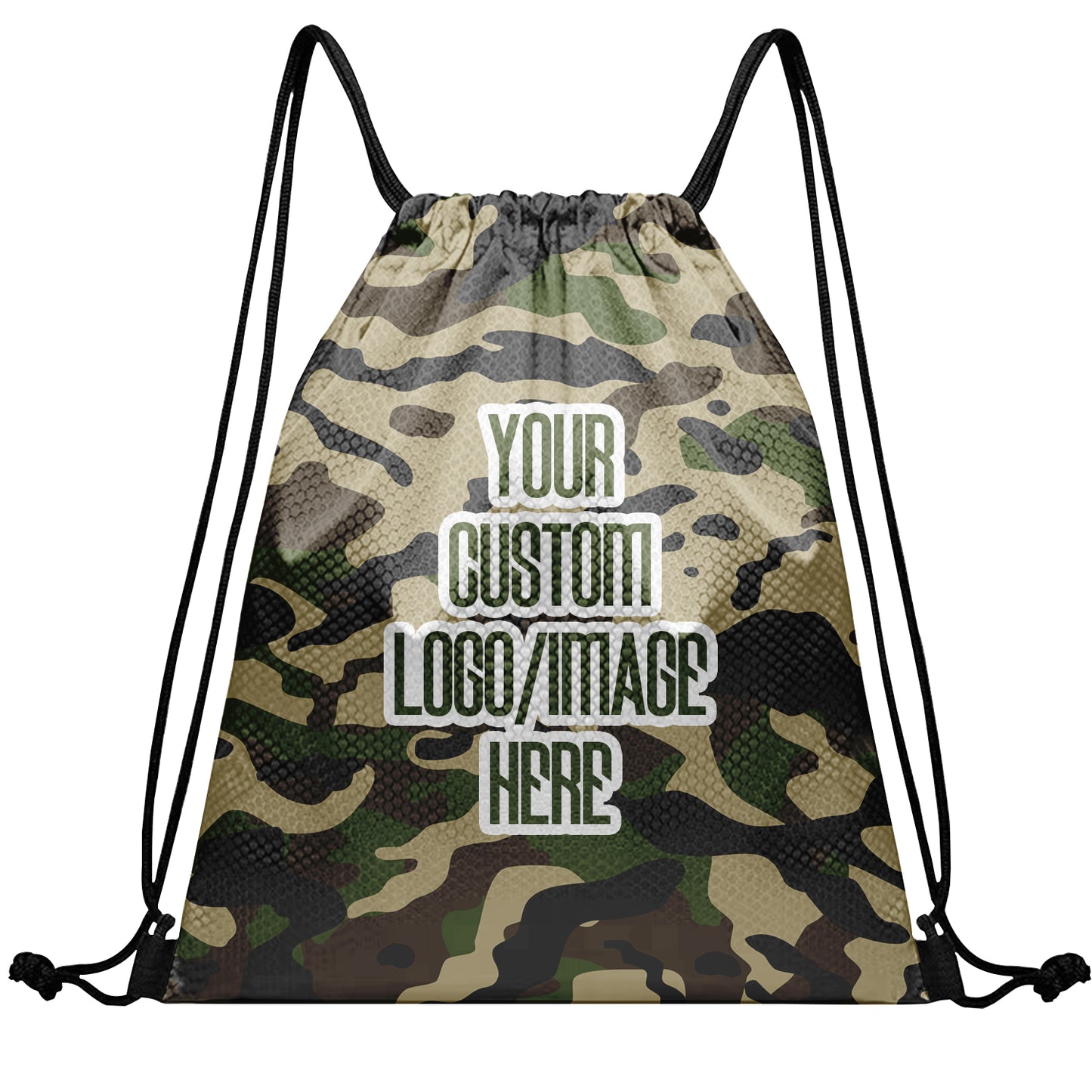 Camouflage Ready Sackpack Custom Drawstring Backpack for Team