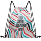 Custom Print Text Image Drawstring Backpack Waterproof Sackpack