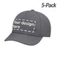 Custom Unisex Embroidery Baseball Hat Wholesale Sun Cap 5 Pack