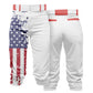 Custom Men Youth USA Patriotic Baseball Game Pants Sportswear