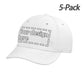 Custom Unisex Embroidery Baseball Hat Wholesale Sun Cap 5 Pack