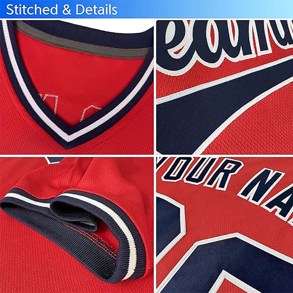 Custom Men Women V Neck Baseball Shirts Team Uniforms