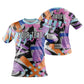 Custom Unisex Street Graffiti Jersey Shirt Short Sleeve for Running