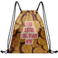 Men Women Ready Sackpack Custom Biscuit Drawstring Backpack