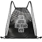 Custom Print Text Image Drawstring Backpack Waterproof Sackpack