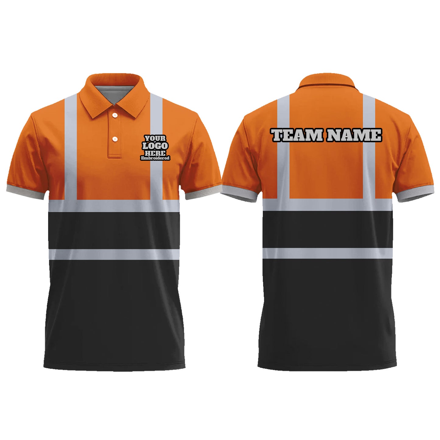 Custom Graphic Men Polo Shirts Short Sleeve Golf Jersey