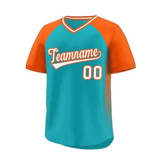 Custom Men Women V Neck Baseball Shirts Team Uniforms