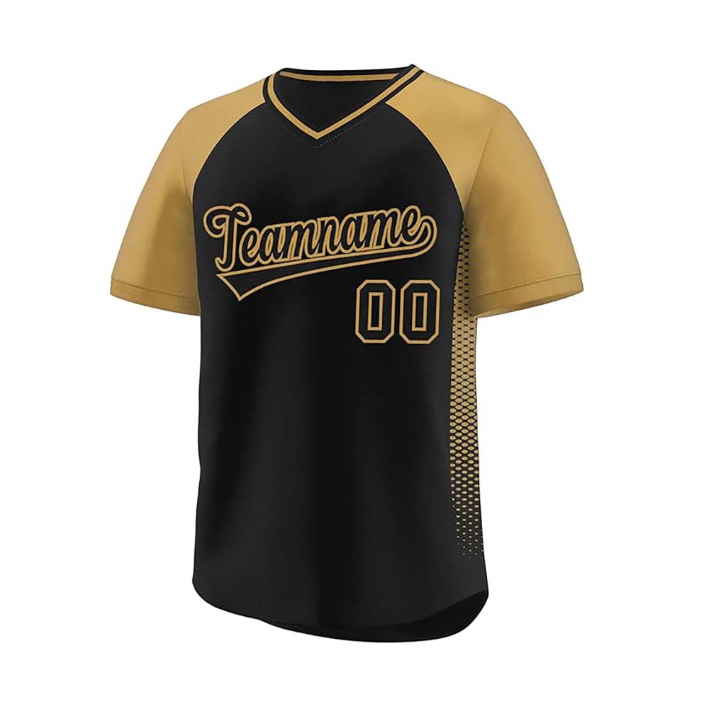 Custom Men Women V Neck Baseball Shirts Team Uniforms