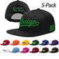 Custom Men Women Embroidery Baseball Hat Sun Cap DIY Design 5 Pack