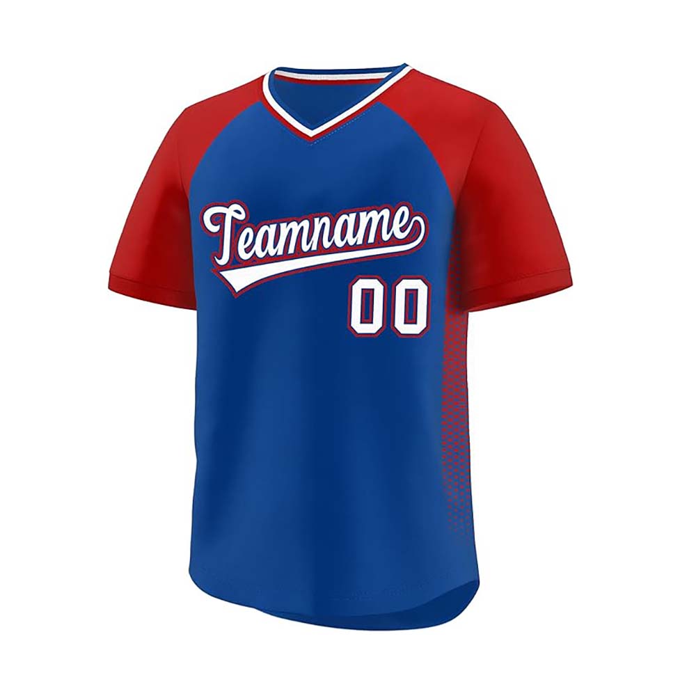 Custom Men Women V Neck Baseball Shirts Team Uniforms