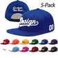 Custom Men Women Embroidery Baseball Hat Sun Cap DIY Design 5 Pack