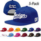 Custom Men Women Embroidery Baseball Hat Sun Cap DIY Design 5 Pack