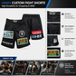Unisex Custom Graphic Mid-Thigh Fight Short High Durability for Grappling