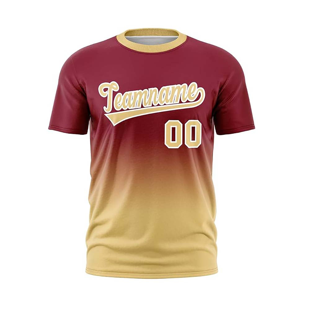Custom Gradient Crew Neck Baseball Jerseys Sportswear Shirt