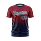 Custom Gradient Crew Neck Baseball Jerseys Sportswear Shirt