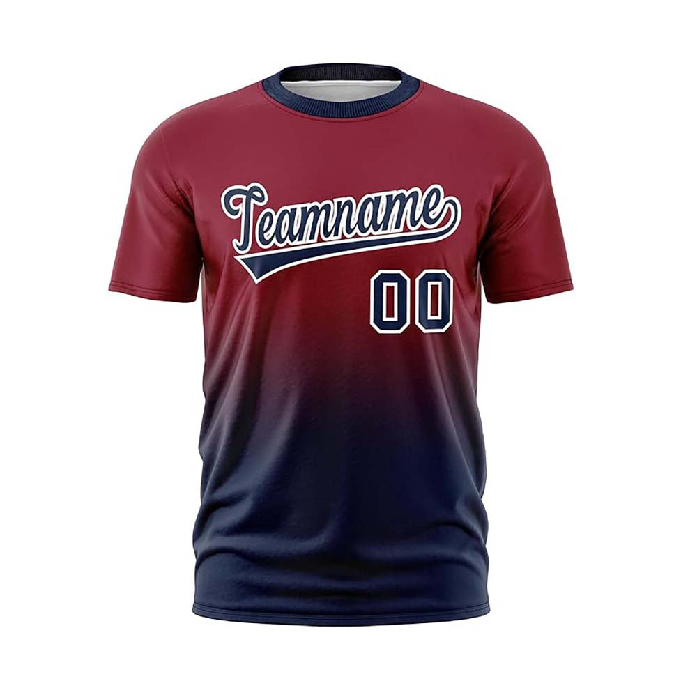 Custom Gradient Crew Neck Baseball Jerseys Sportswear Shirt