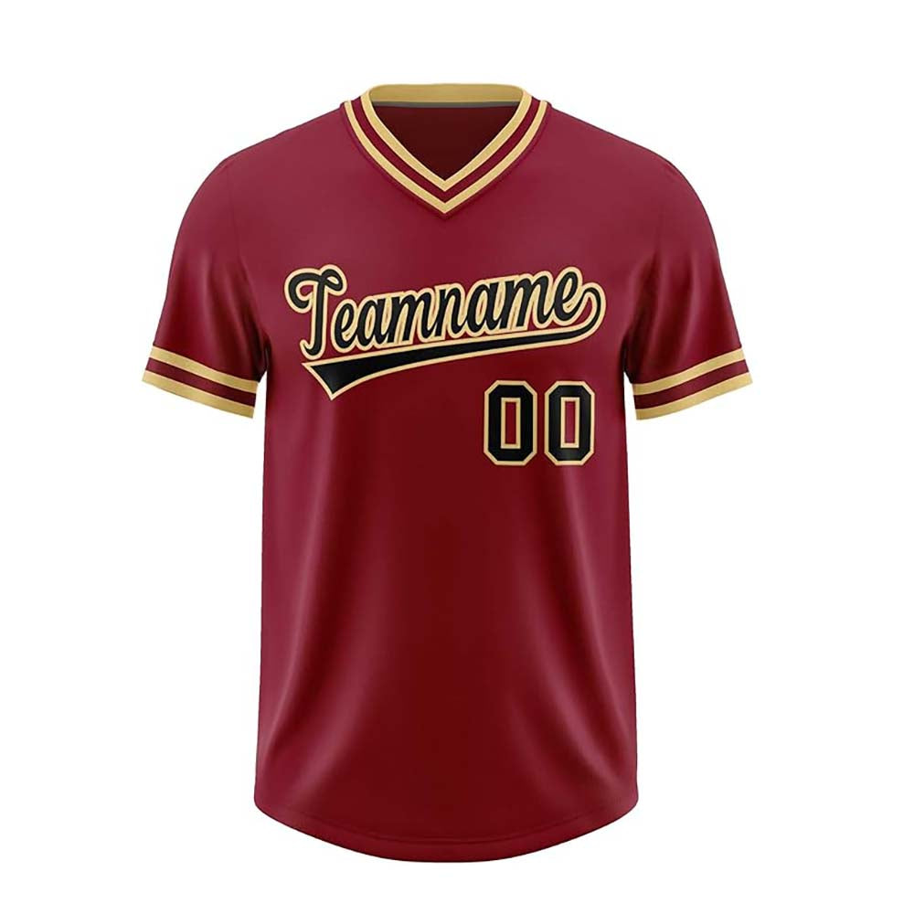 Personalized Men Baseball Jersey Shirt Breathable Uniforms