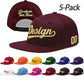 Custom Men Women Embroidery Baseball Hat Sun Cap DIY Design 5 Pack