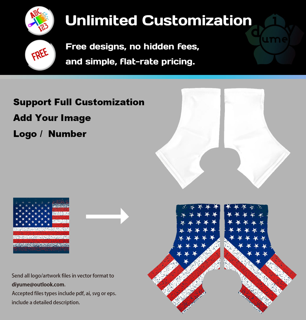 Custom Kids Youth Baseball Spat Turf Pellets Out Cover Cleats