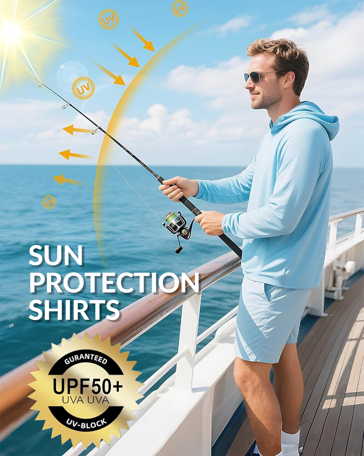 Unisex Woodland Sun Shirt Hooded Add Your Text Photo