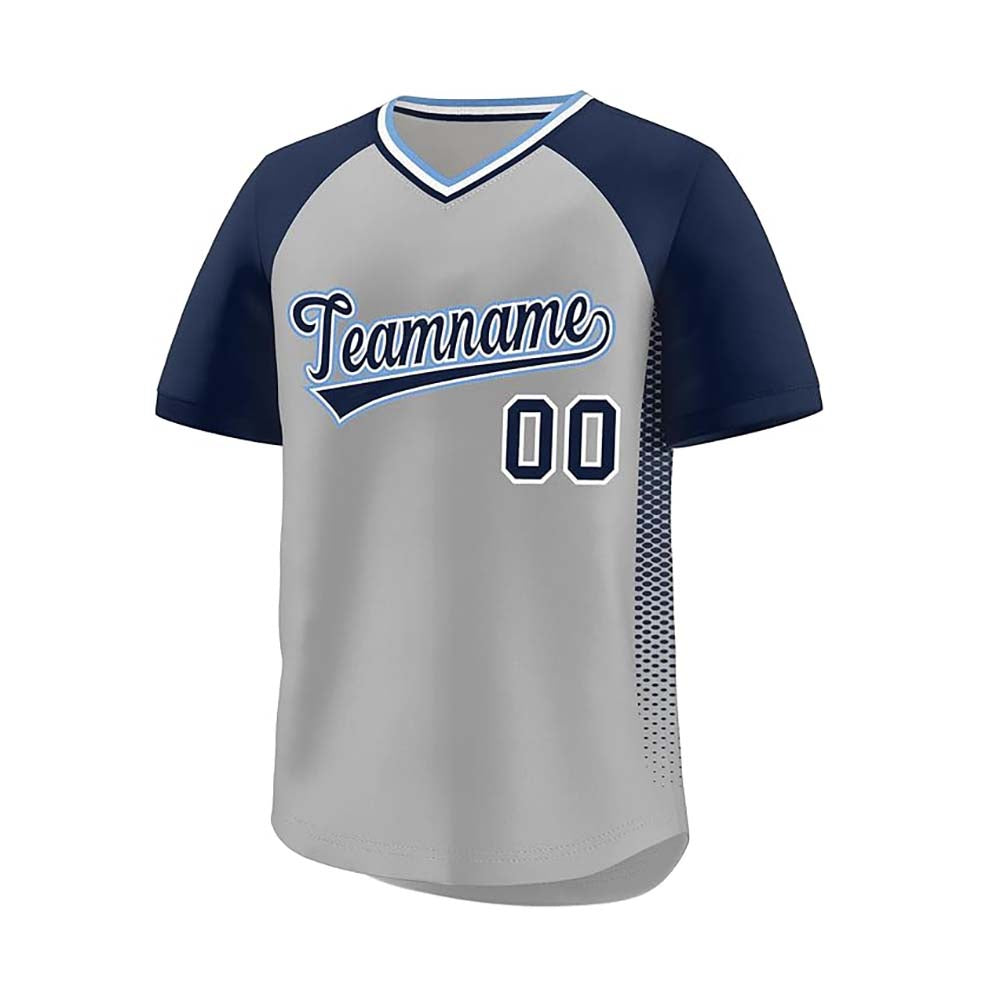 Custom Men Women V Neck Baseball Shirts Team Uniforms