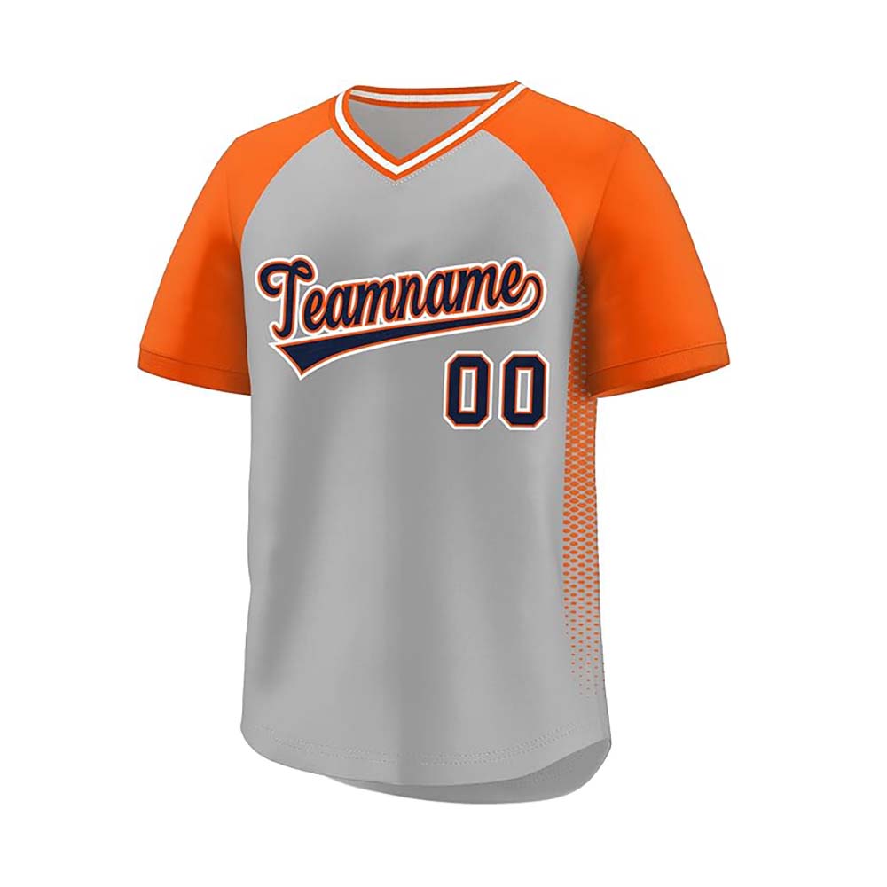 Custom Men Women V Neck Baseball Shirts Team Uniforms