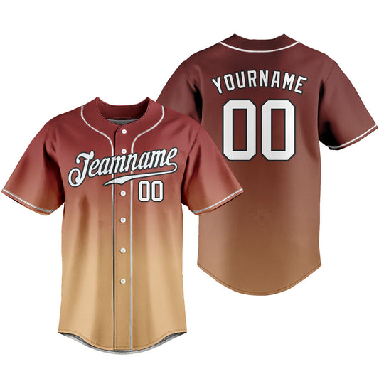 Custom Gradient Baseball Jersey Stitched/Printed Personalized Team Name Number