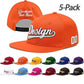Custom Men Women Embroidery Baseball Hat Wholesale Sun Cap 5 Pack