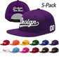 Custom Men Women Embroidery Baseball Hat Wholesale Sun Cap 5 Pack