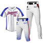 Custom Men Baseball Jersey Button Down Uniforms 3 Piece