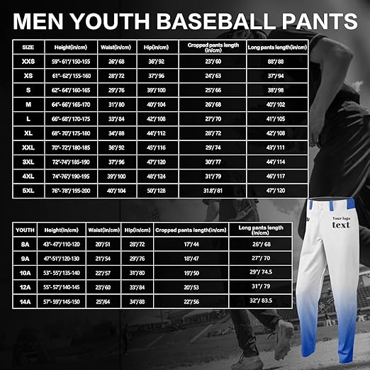 Custom Men Youth Baseball Jersey Sweatsuits 5 Piece