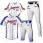 Custom Men Baseball Jersey Button Down Sweatsuit 4 Piece