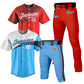 Custom Men Baseball Jersey Button Down Sweatsuit 4 Piece