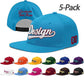 Custom Men Women Embroidery Baseball Hat Wholesale Sun Cap 5 Pack