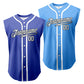 Custom Men Baseball Jersey Sleeveless Shirts 2 Set