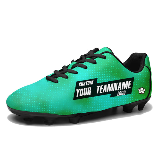 Custom Gradient Soccer Cleats Sports Shoes for Kids Adults