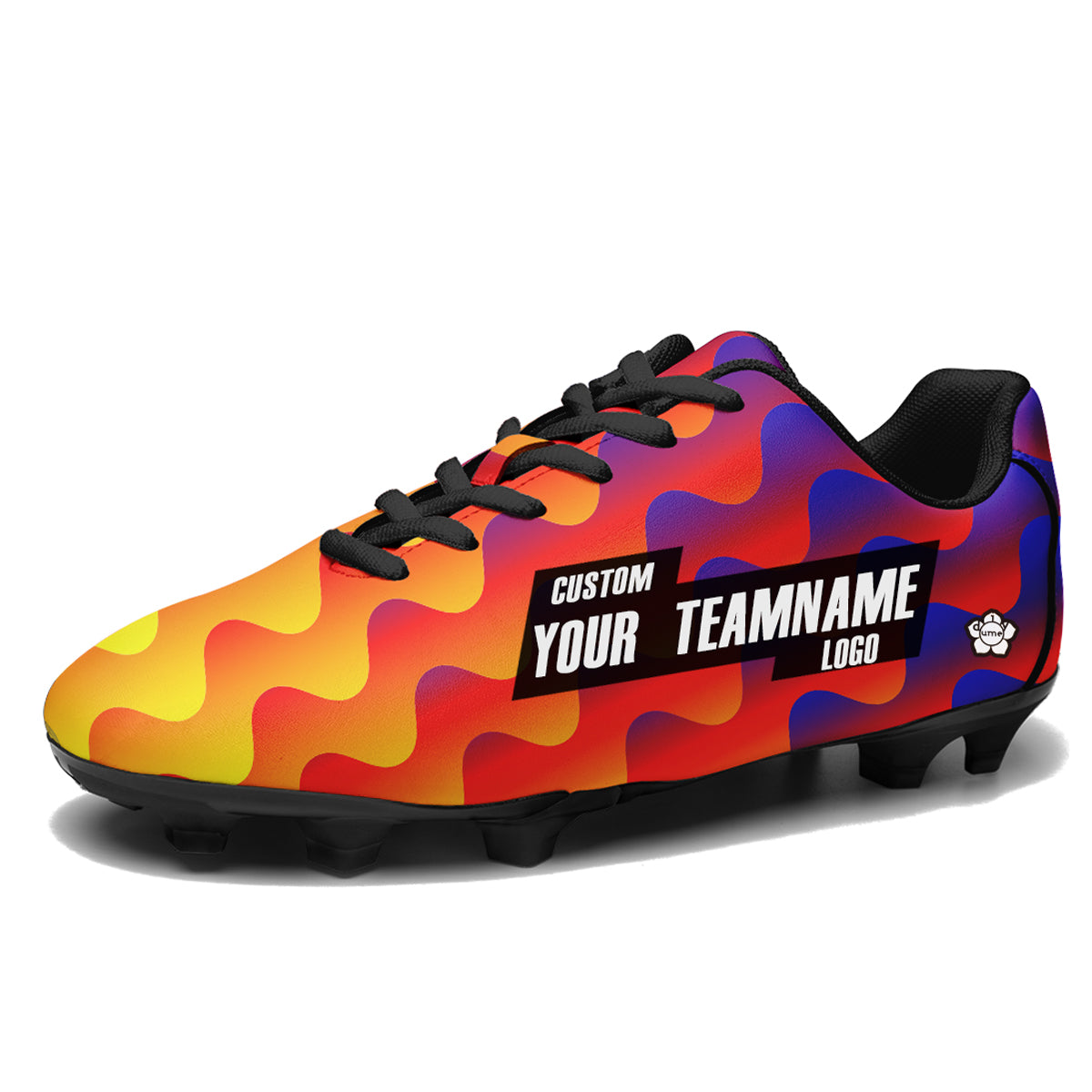 Custom Gradient Soccer Cleats Sports Shoes for Kids Adults