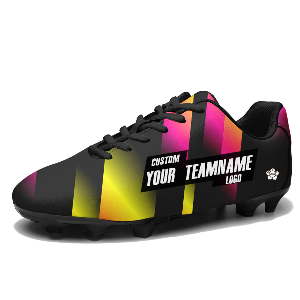 Custom Gradient Soccer Cleats Sports Shoes for Kids Adults