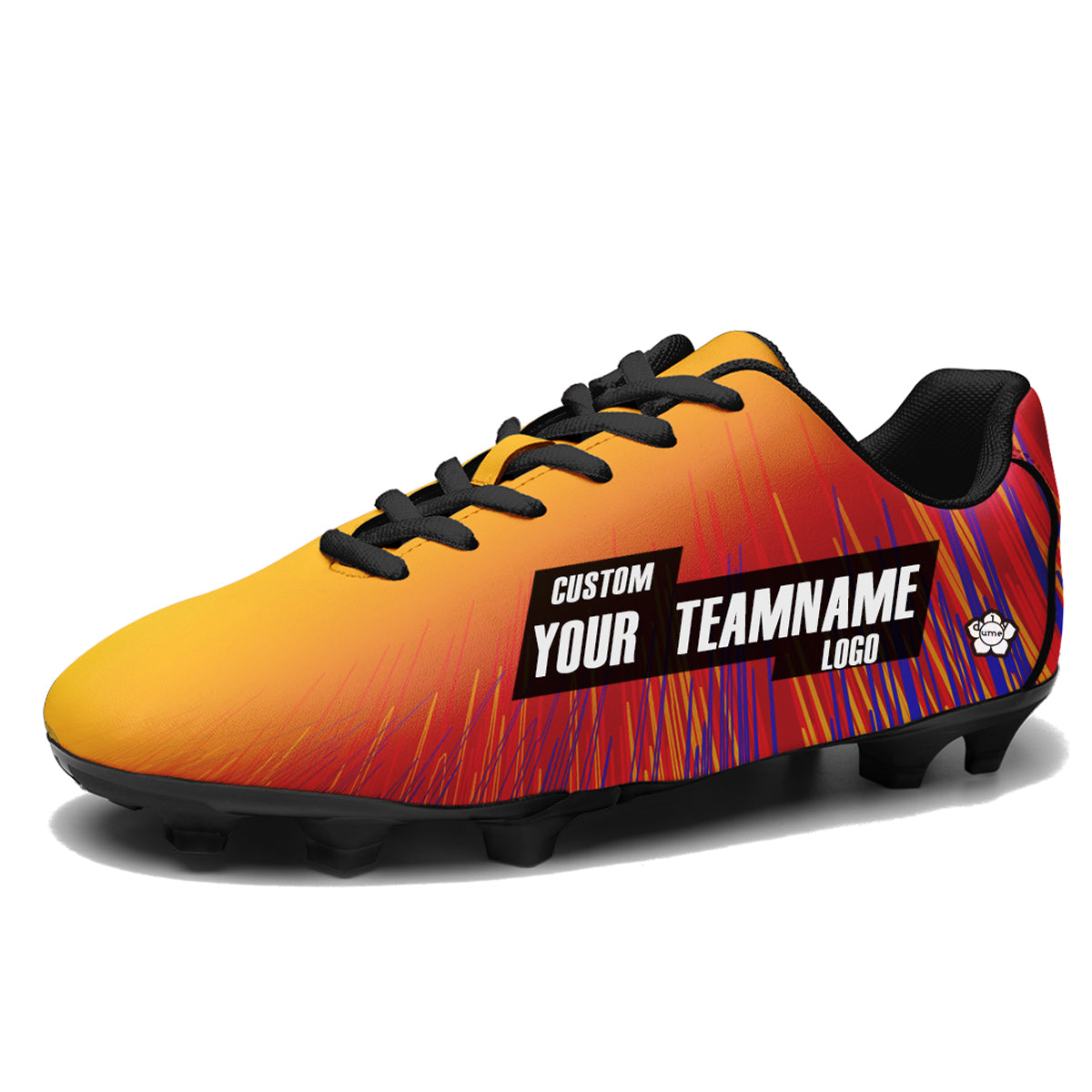 Custom Gradient Soccer Cleats Sports Shoes for Kids Adults