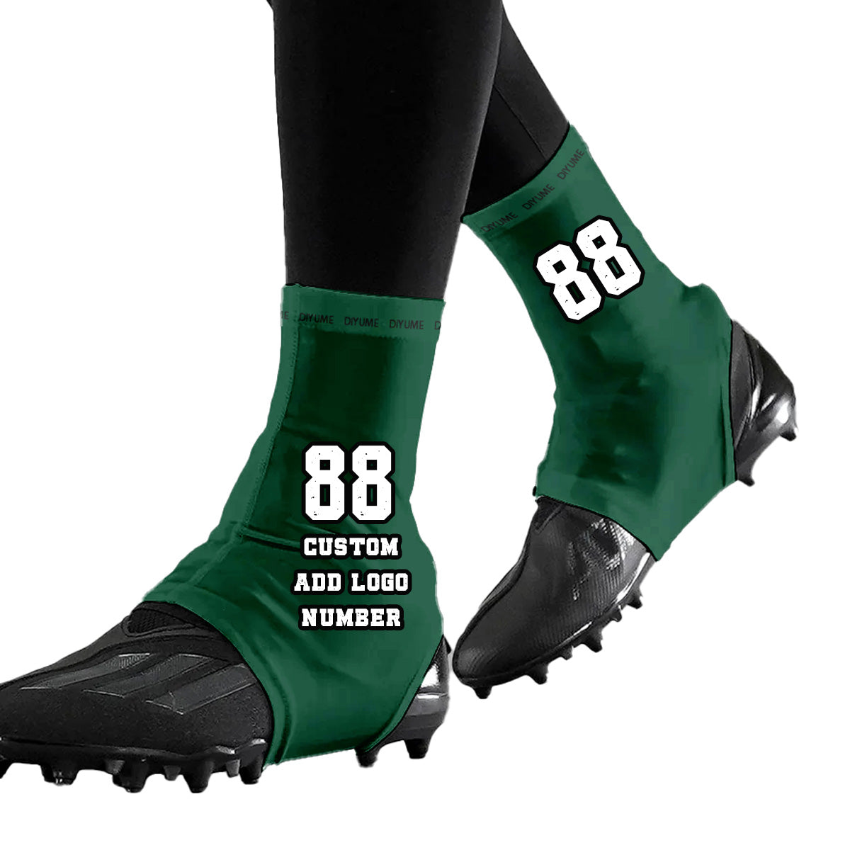Custom Football Spats Cleat Covers Guards for Kids Adults
