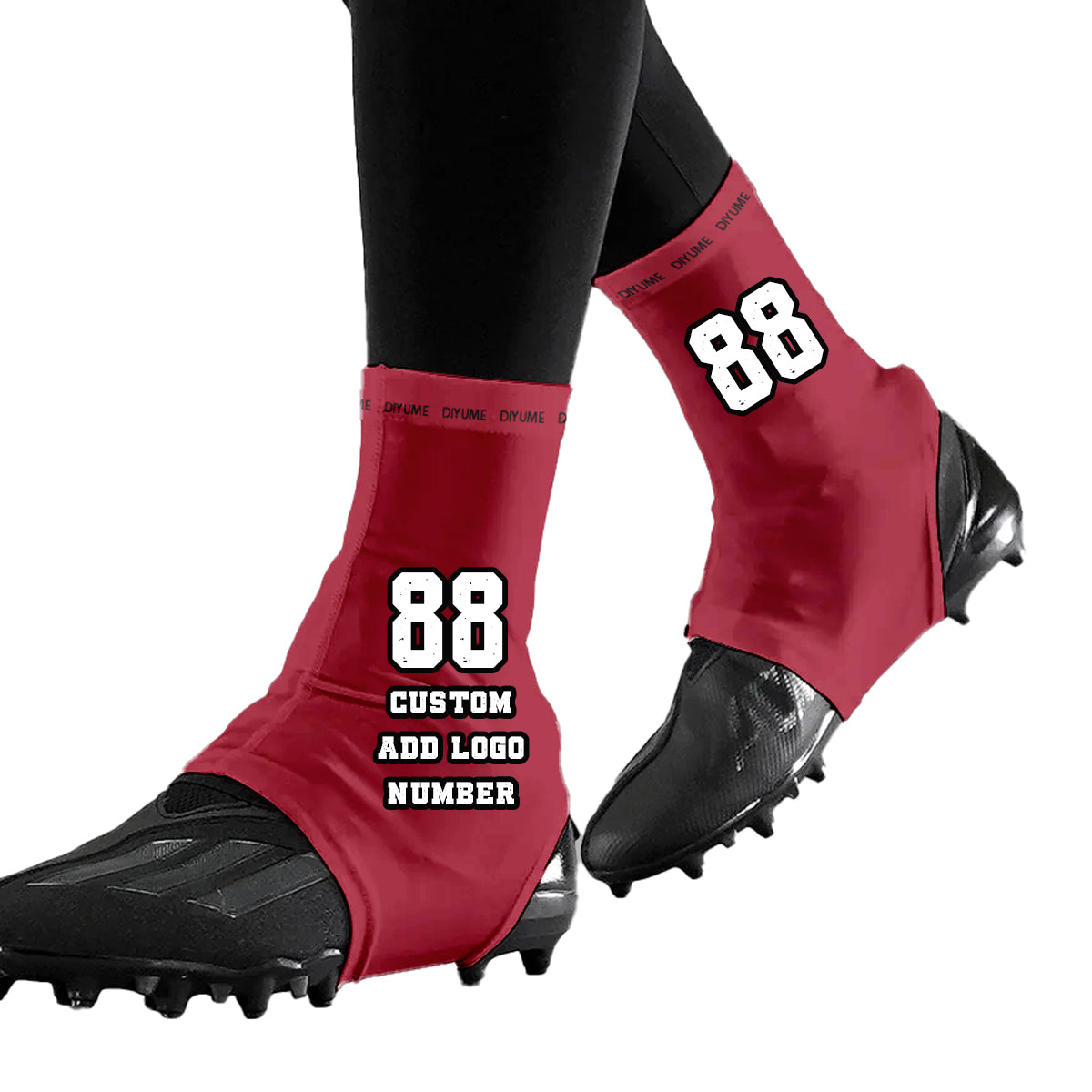 Custom Football Spats Cleat Covers Guards for Kids Adults