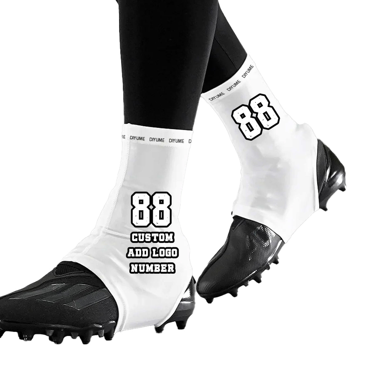 Custom Football Spats Cleat Covers Guards for Kids Adults