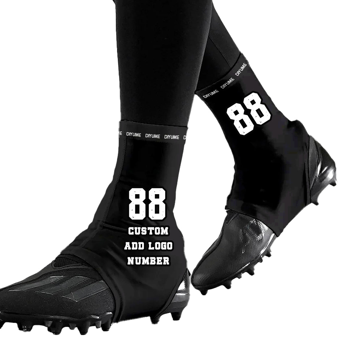 Custom Football Spats Cleat Covers Guards for Kids Adults