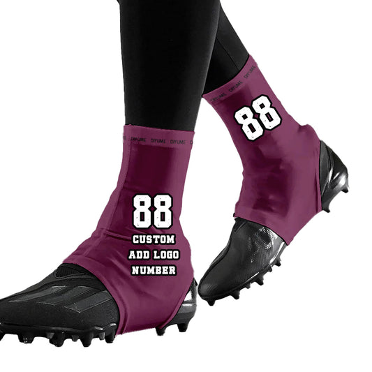 Custom Football Spats Cleat Covers Guards for Kids Adults