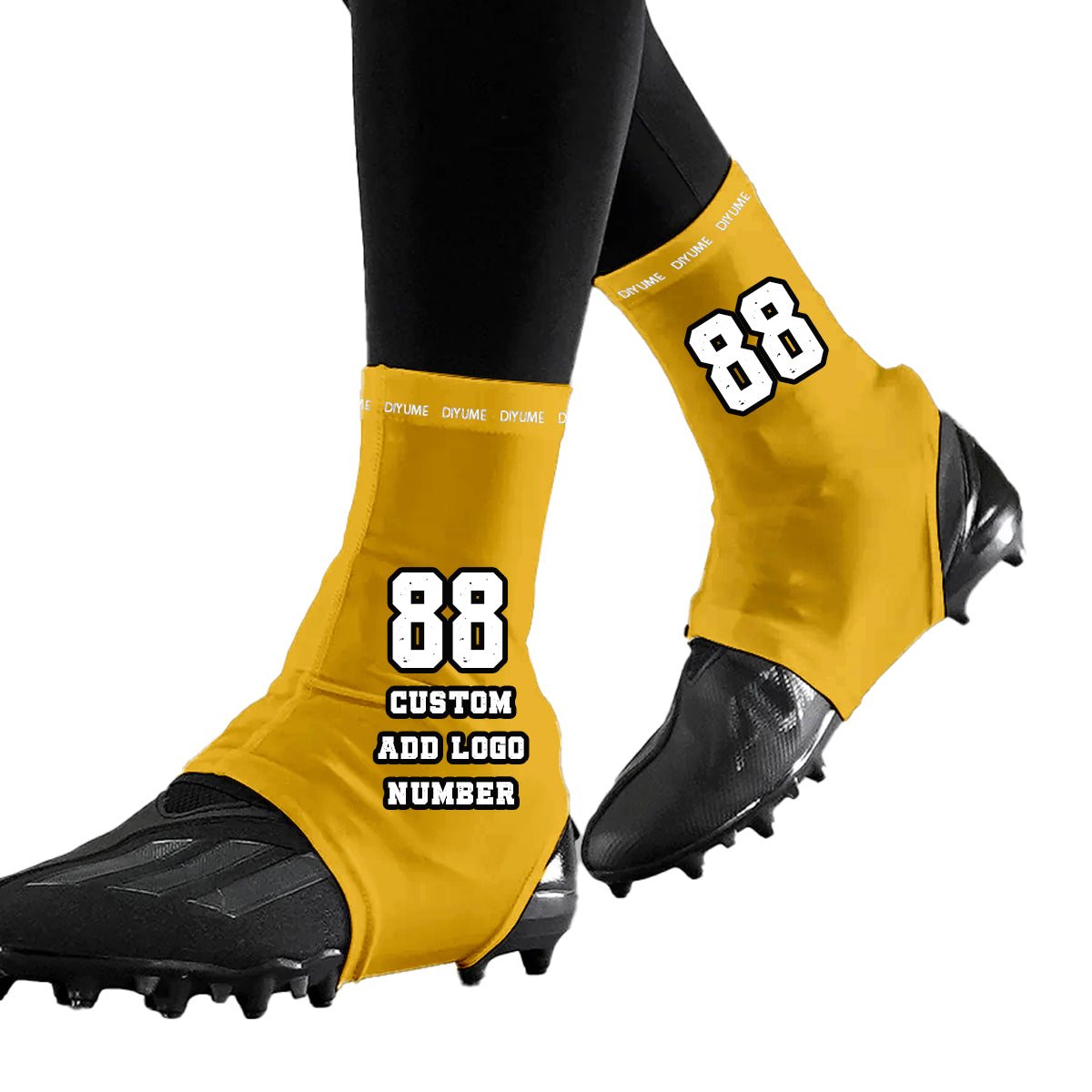 Custom Football Spats Cleat Covers Guards for Kids Adults