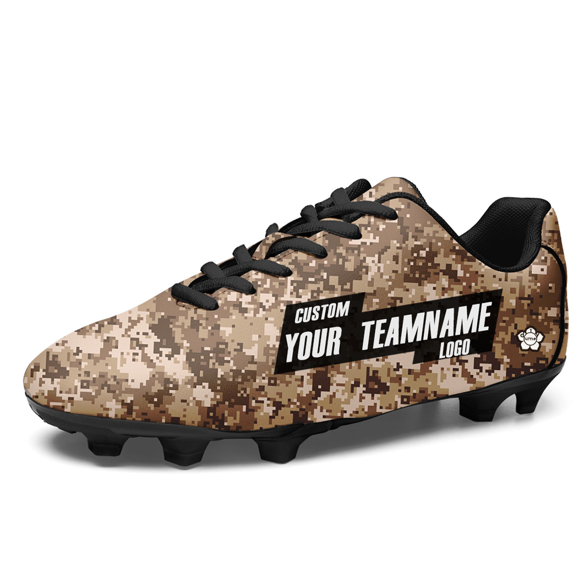 Custom Camo Soccer Cleats Sports Shoes for Kids Adults