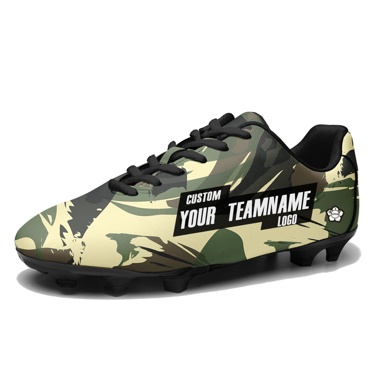 Custom Camo Soccer Cleats Sports Shoes for Kids Adults