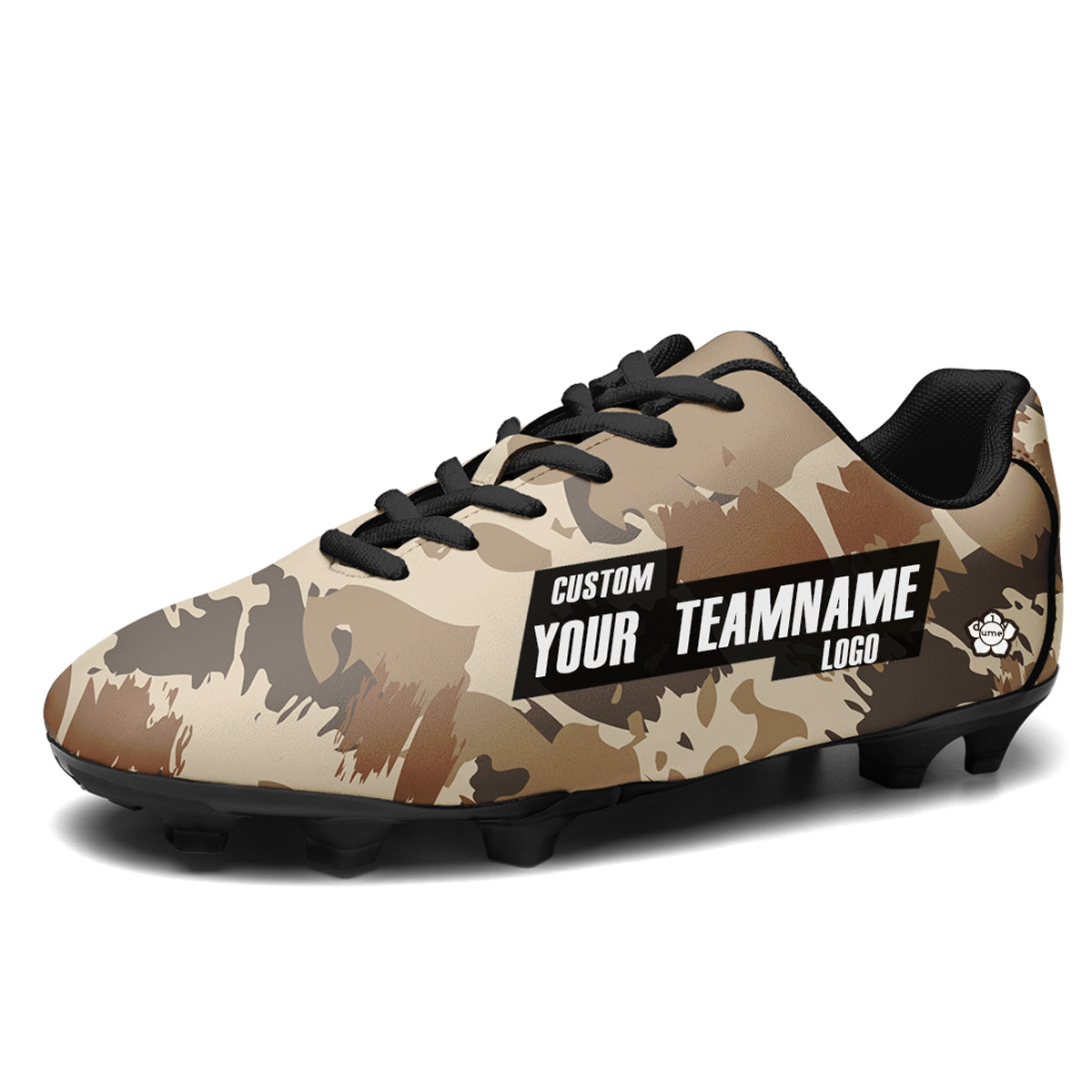 Custom Camo Soccer Cleats Sports Shoes for Kids Adults