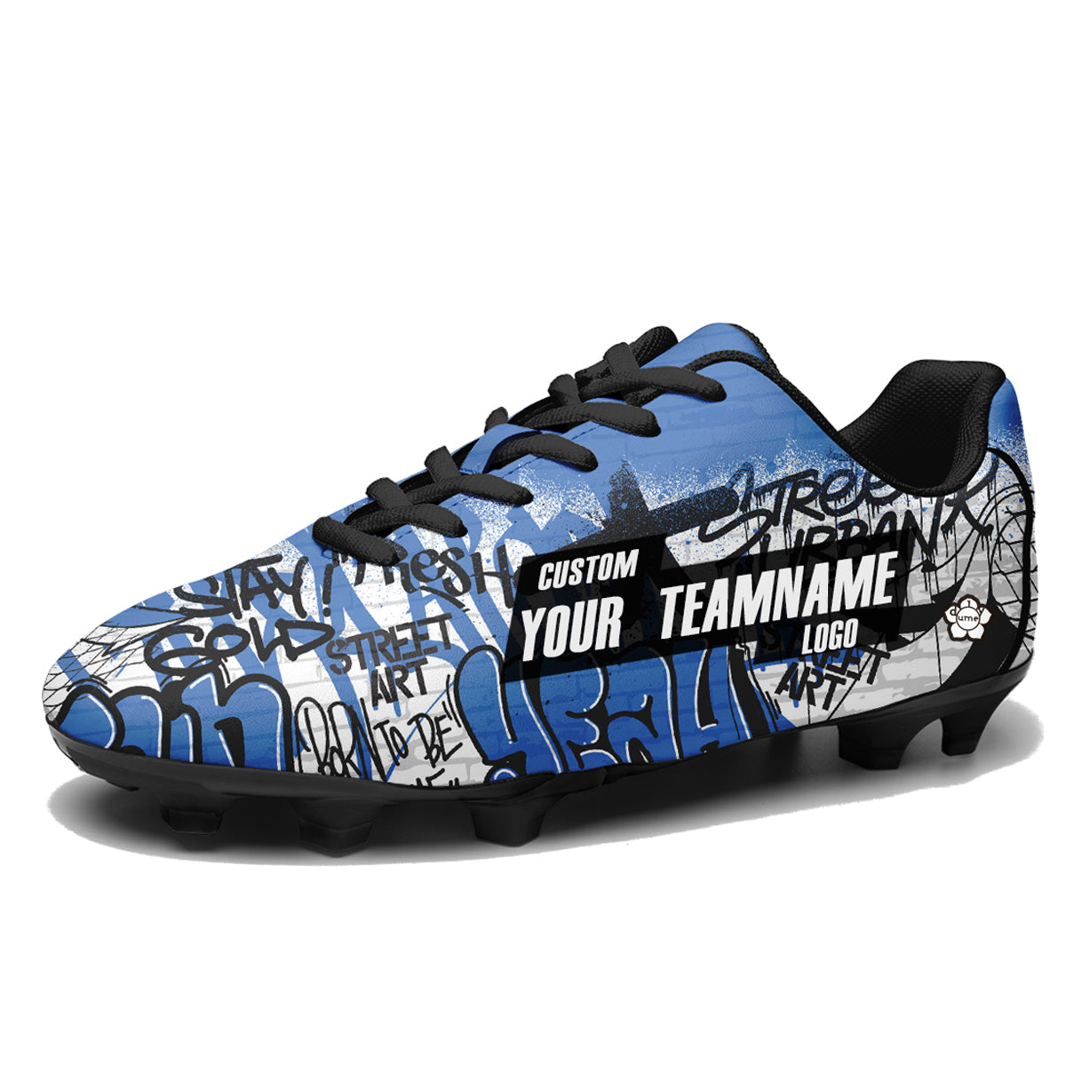 Customizable Graffiti Street Art Soccer Cleats for Teams