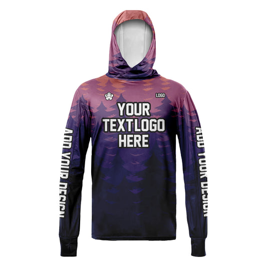 Unisex Hawaii Sun Shirt Hooded Add Your Text Photo